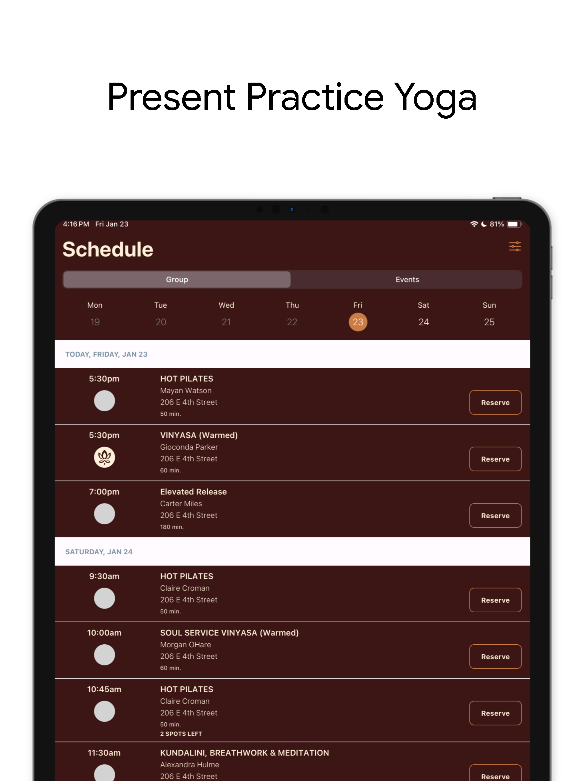 Present Practice Yoga