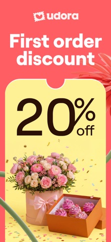 Udora: Buy Gifts & Flowers iPhone screenshot 1