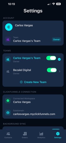 CF Mobile CRM screenshot