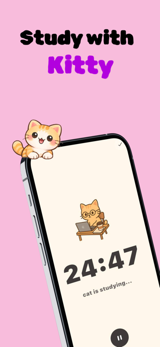 Study Kitty: Pomodoro Timer Screenshot 1 of 5