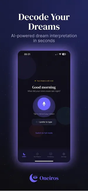 Oneiros - AI Dream Interpreter screenshot 1