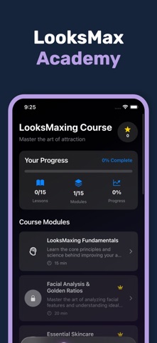 LooksMax AI Private Face Rater iPhone screenshot