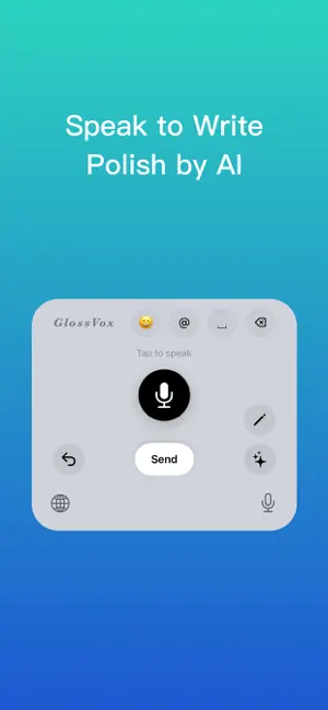 GlossVox:AI Voice Keyboard screenshot 1