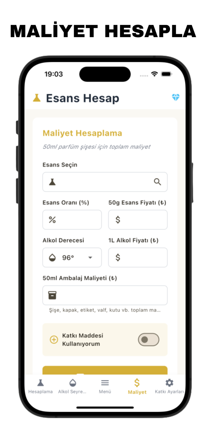 Esans Hesap: Evde Parfum Yap screenshot 2