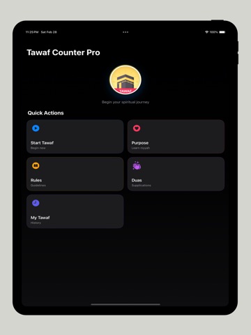 Tawaf Counter: 7 Rounds iPad screenshot