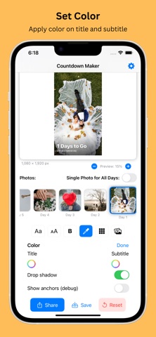 Countdown Story: Poster Maker screenshot