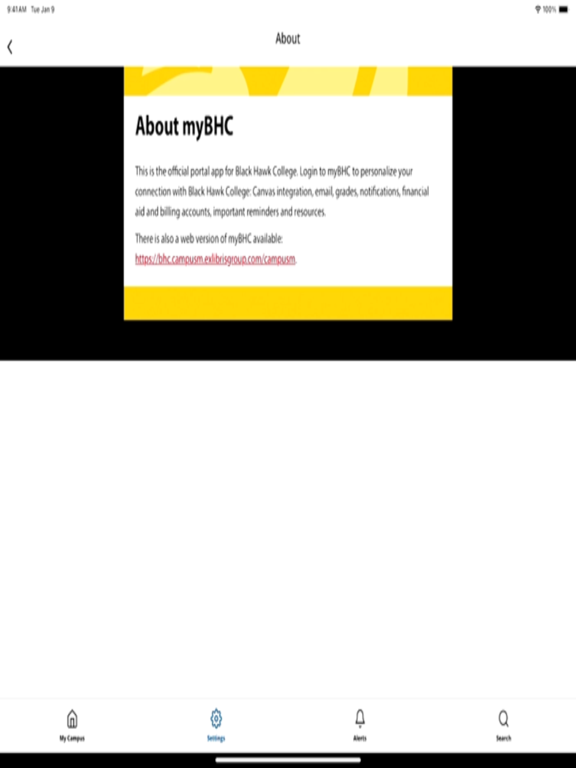 myBHC Mobile iPad screenshot 4 - Education app