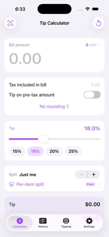 Not Another Tip Calculator Screenshot 1 of 9