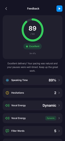 Rehearse - Speech Practice iPhone screenshot