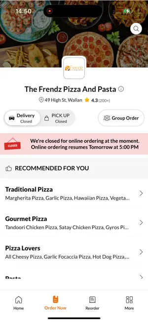 The Frendz Pizza And Pasta screenshot 2