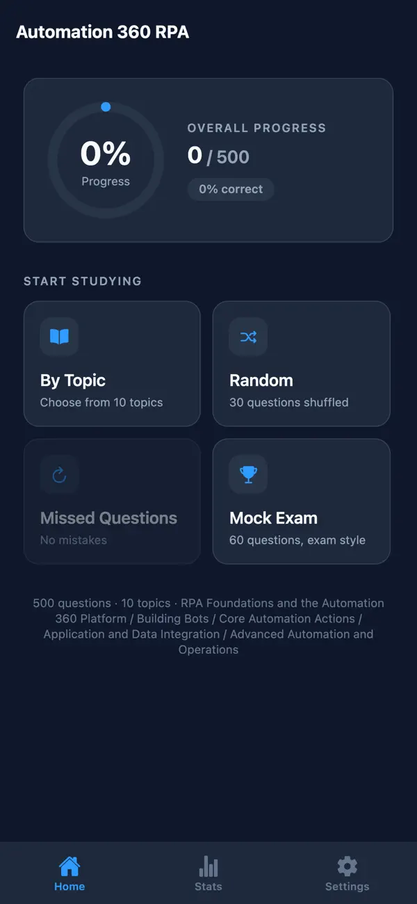 Screenshot #1 pour Automation 360 Prep