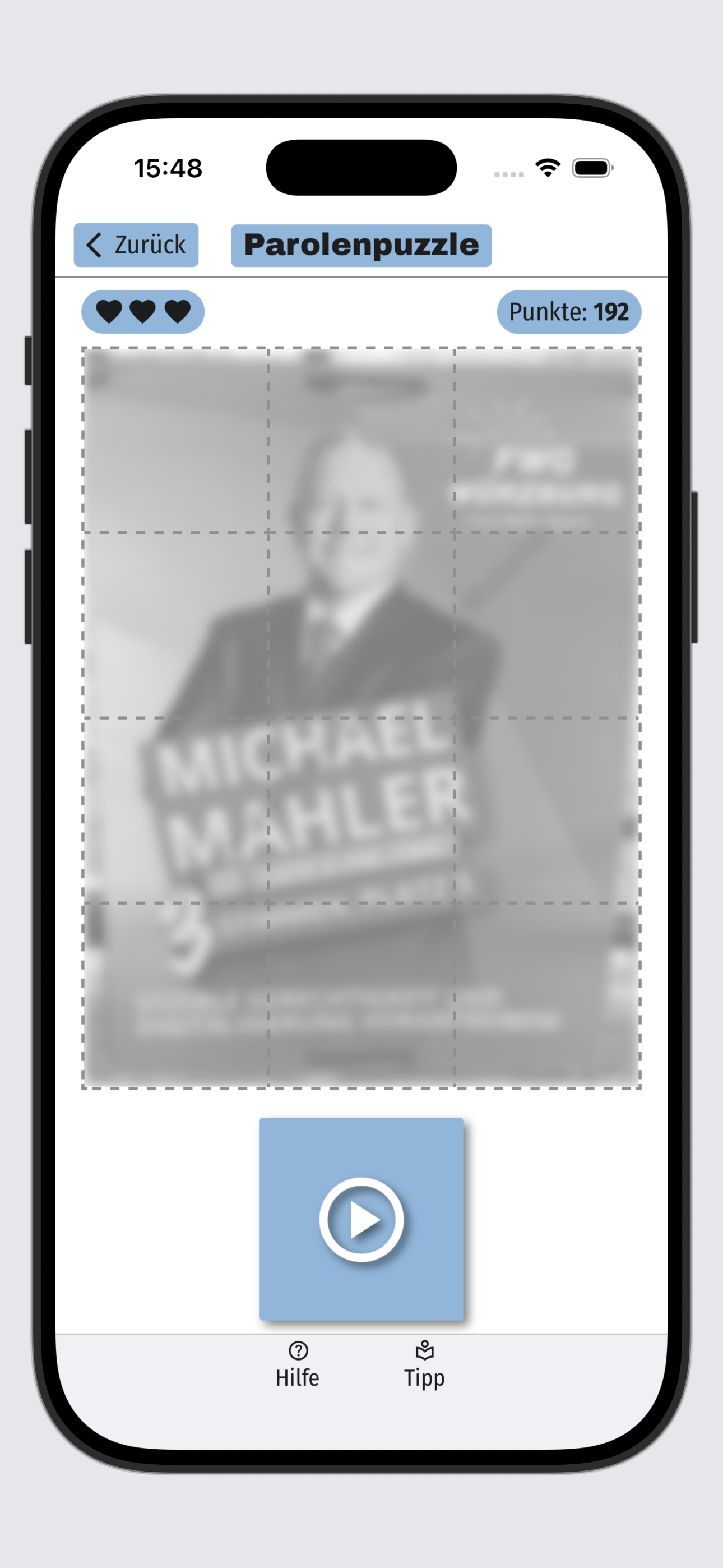 Parteiparolen Quiz & Puzzle