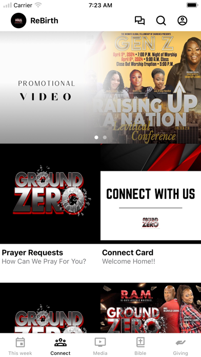 Re-Birth Apostolic Ministries app screenshot 2