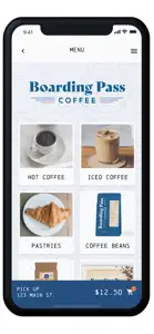 Boarding Pass Coffee screenshot #2 for iPhone