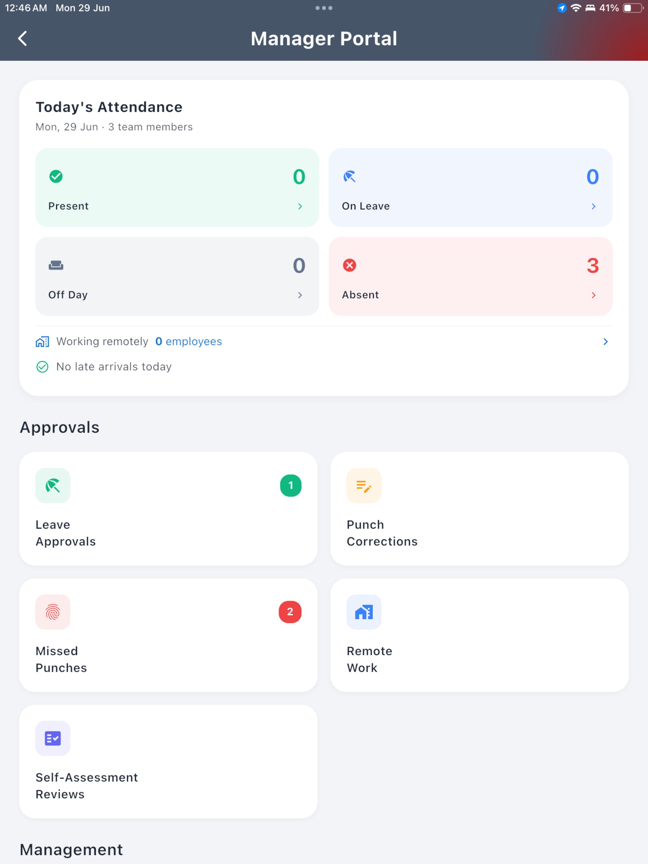 Norms MyHR screenshot 10