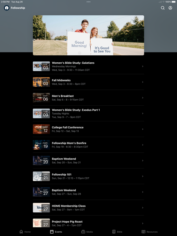 Screenshot #5 pour Fellowship. Bible. Church.