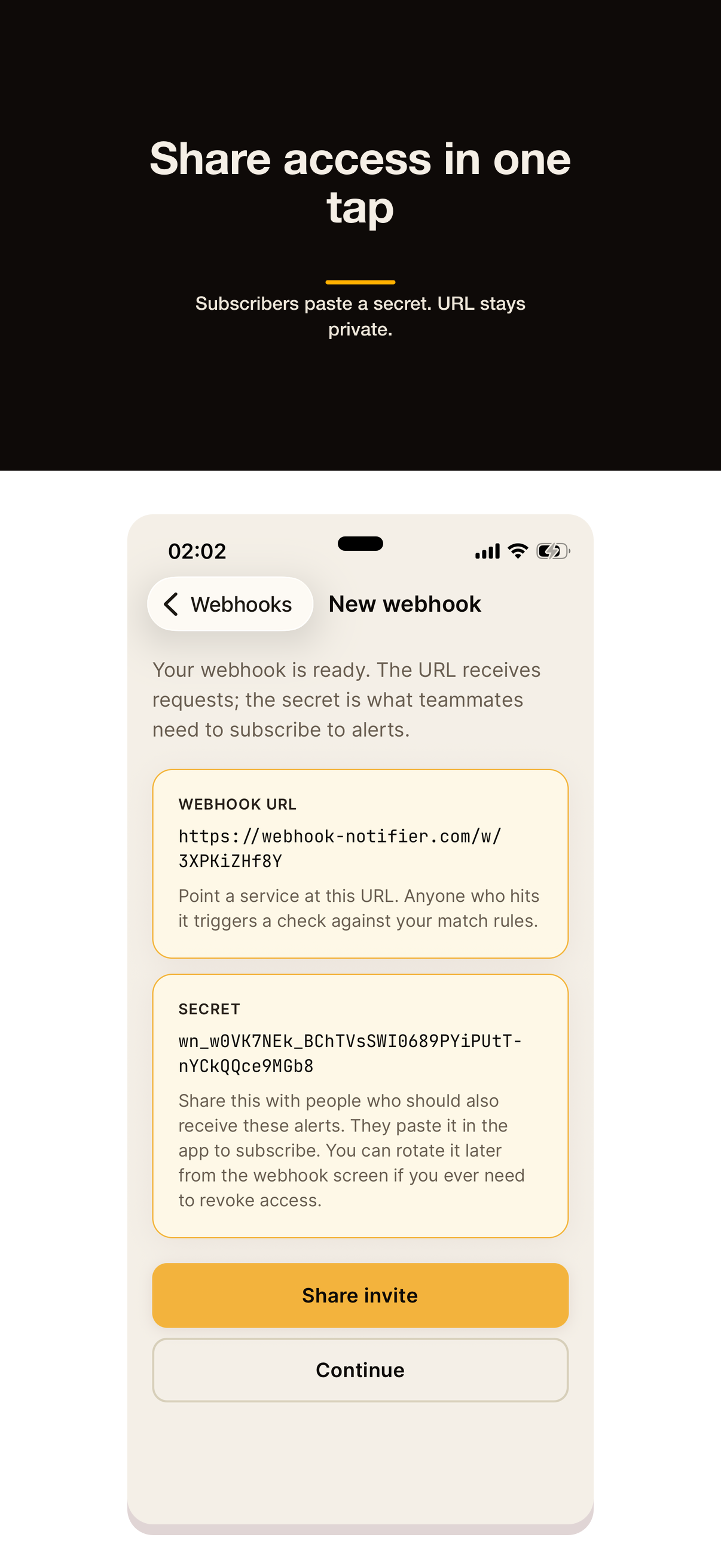 Webhook Notifier screenshot 3