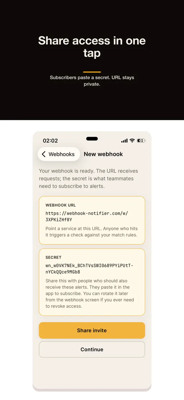 #3. Webhook Notifier (iOS) Ved: Alltrons B.V.
