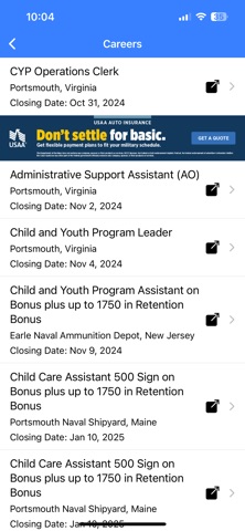 NavyMWR Portsmouth iPhone screenshot