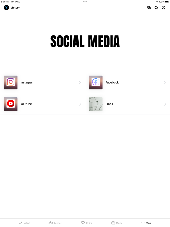 VICTORY CHURCH EAST PALATKA iPad screenshot 4 - Education app