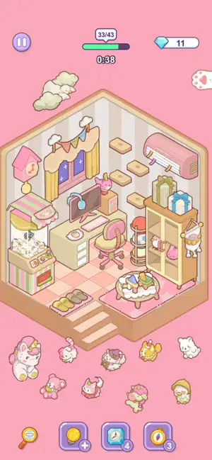 梦想小屋 - 房间布置 贴纸游戏 screenshot 2