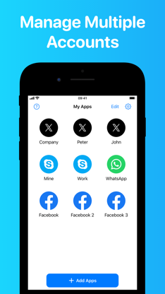 Dual Space: Multiple Accounts. screenshot 3