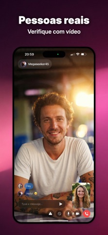 Vídeo Chat, Namoro - Minglify iPhone screenshot 3