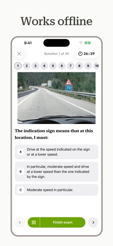 Portugal Driving Theory Test iPhone screenshot