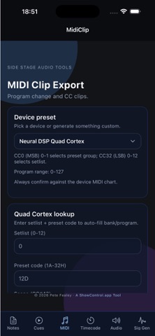 Side Stage Audio Tools Screenshot 3 of 5