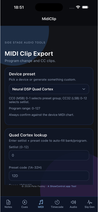 Side Stage Audio Tools Screenshot 3 of 5