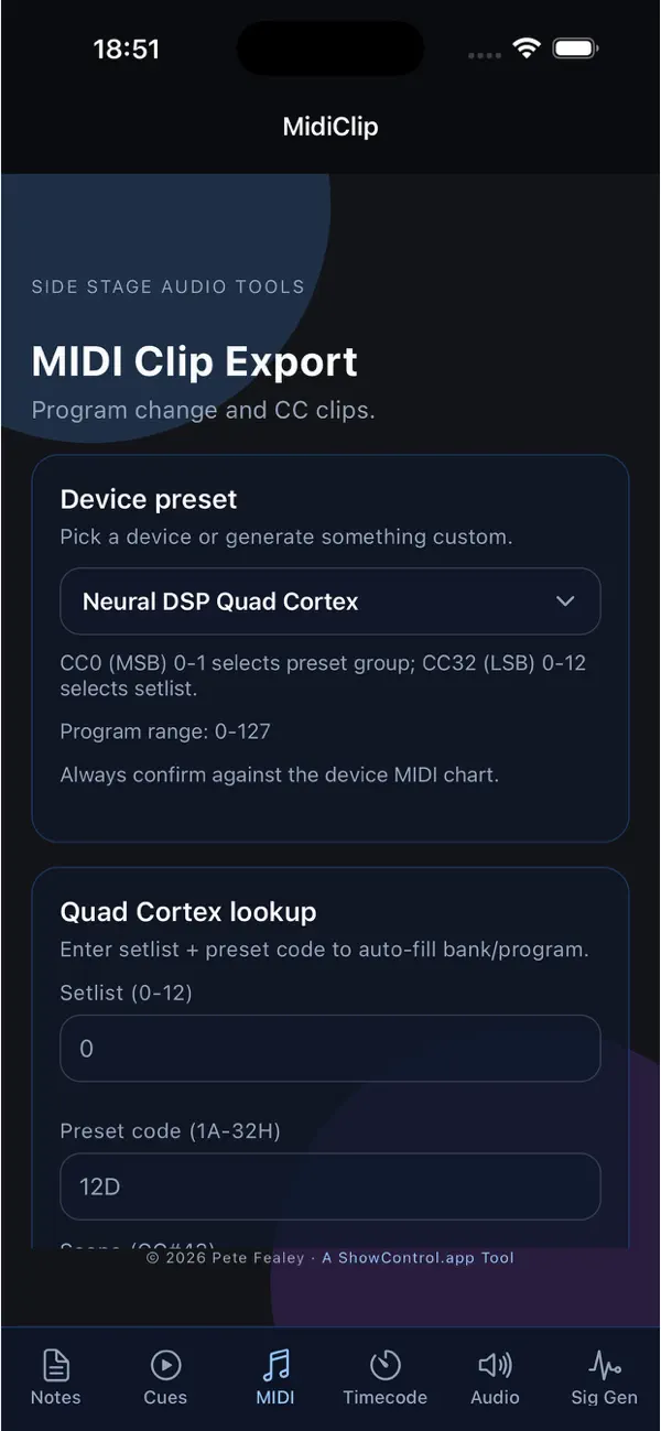 Screenshot #3 pour Side Stage Audio Tools