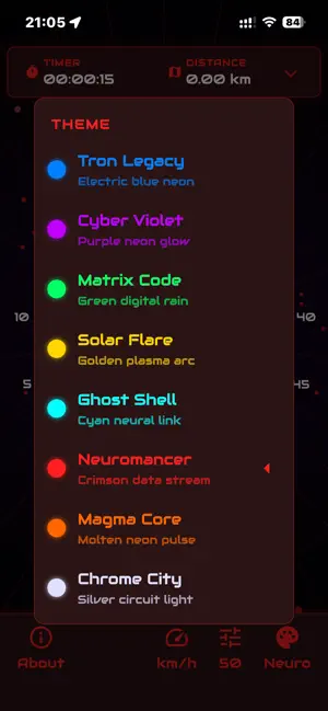 NeoMeter - GPS Speedometer HUD screenshot 4