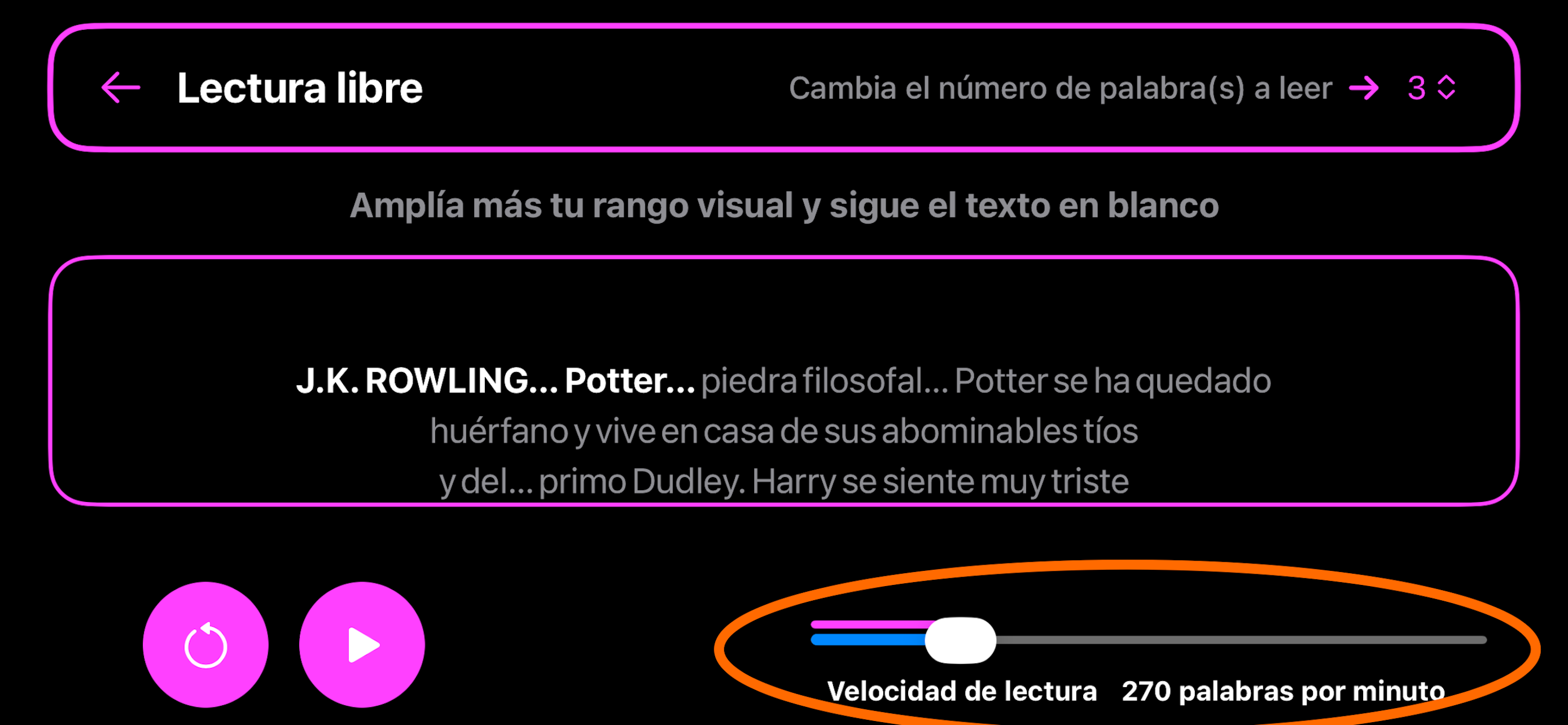SpeedREADER Lee más rápido screenshot 6