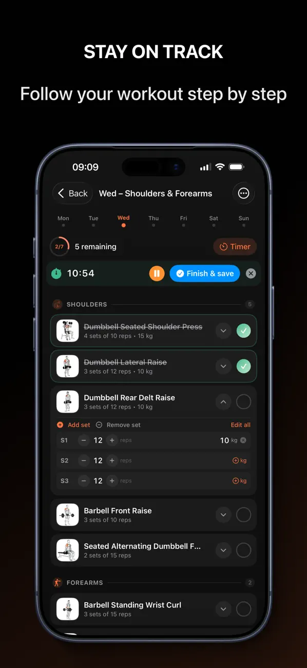 Screenshot #2 pour DailyLift – Gym & Workout Plan
