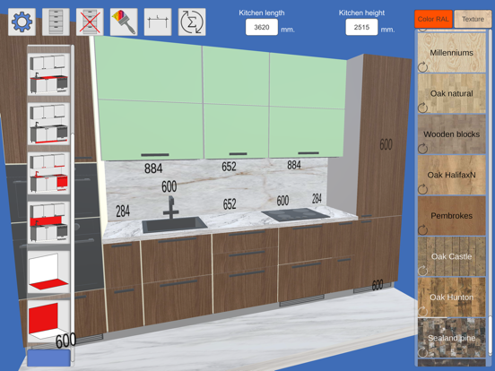Kitchen Editor Line iPad screenshot 2 - Graphics & Design app