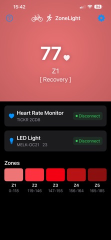 ZoneLight: Training Zones Screenshot 2 of 2