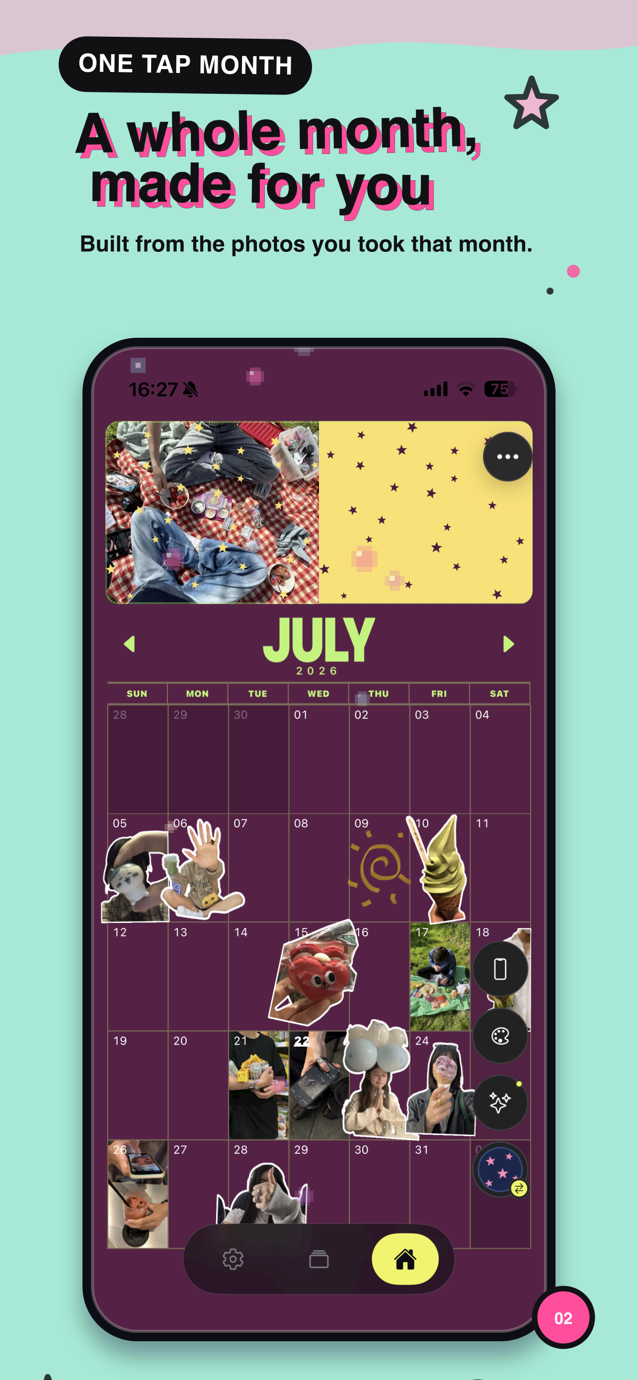 Retory: Cute Daily Scrapbook. screenshot 2