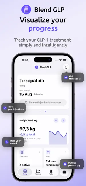 Blend GLP: Track your weight screenshot 1