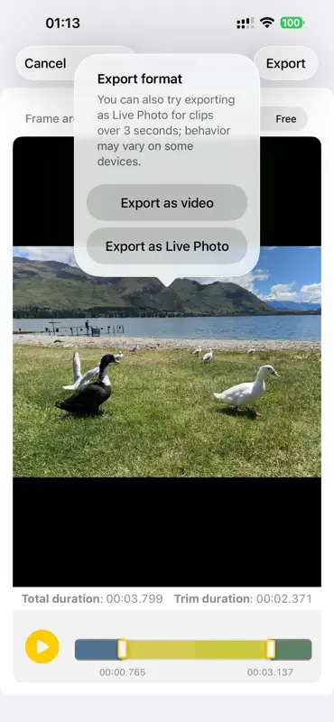 LiveCut - Stitch LivePhotos screenshot 4 of 5