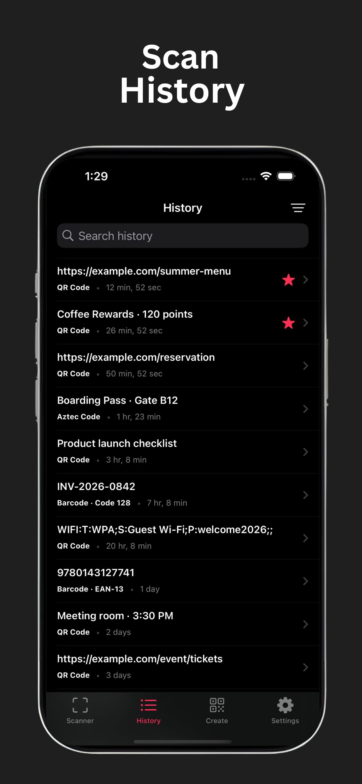 Screenshot 2 of QR Code Reader ۬
