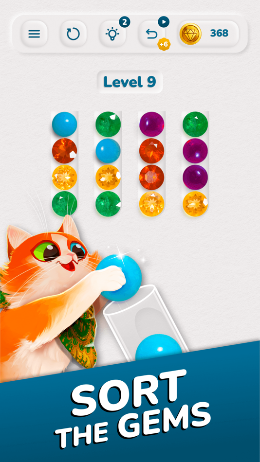 #1. Dazzly Sort: Diamond Puzzle (iOS) Podle: GEODE