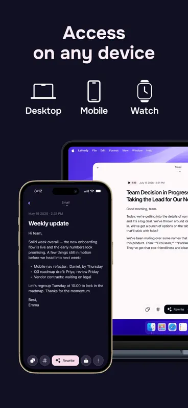 Letterly: AI Note Taker - Memo screenshot 9 of 10