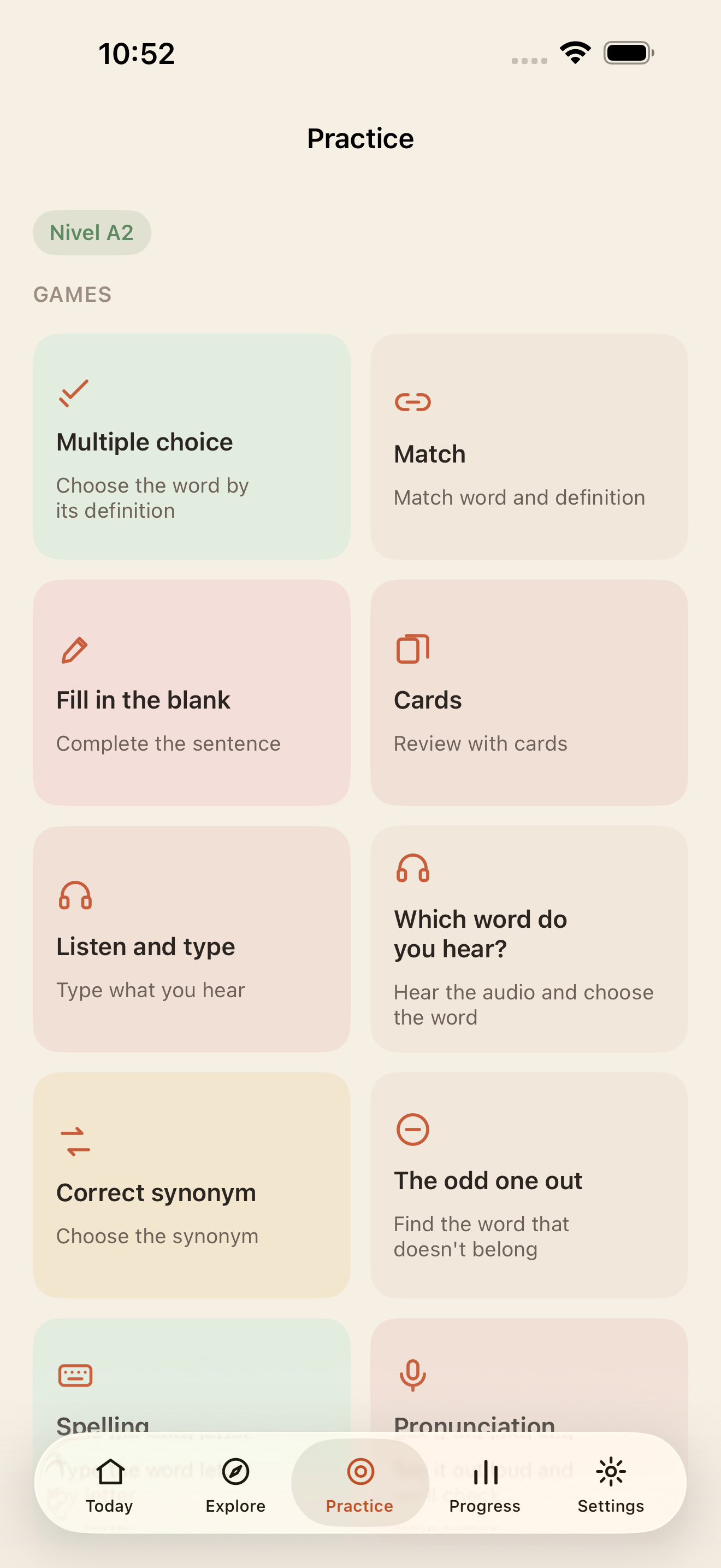 Léxico: Learn Spanish Words screenshot 5