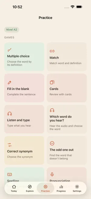 Léxico: Learn Spanish Words screenshot 4