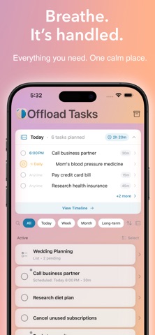 Offload: Task Reminder & Calm screenshot