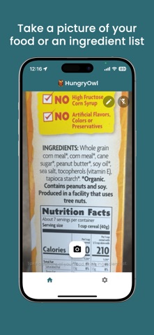 HungryOwl: Ingredient Scanner screenshot
