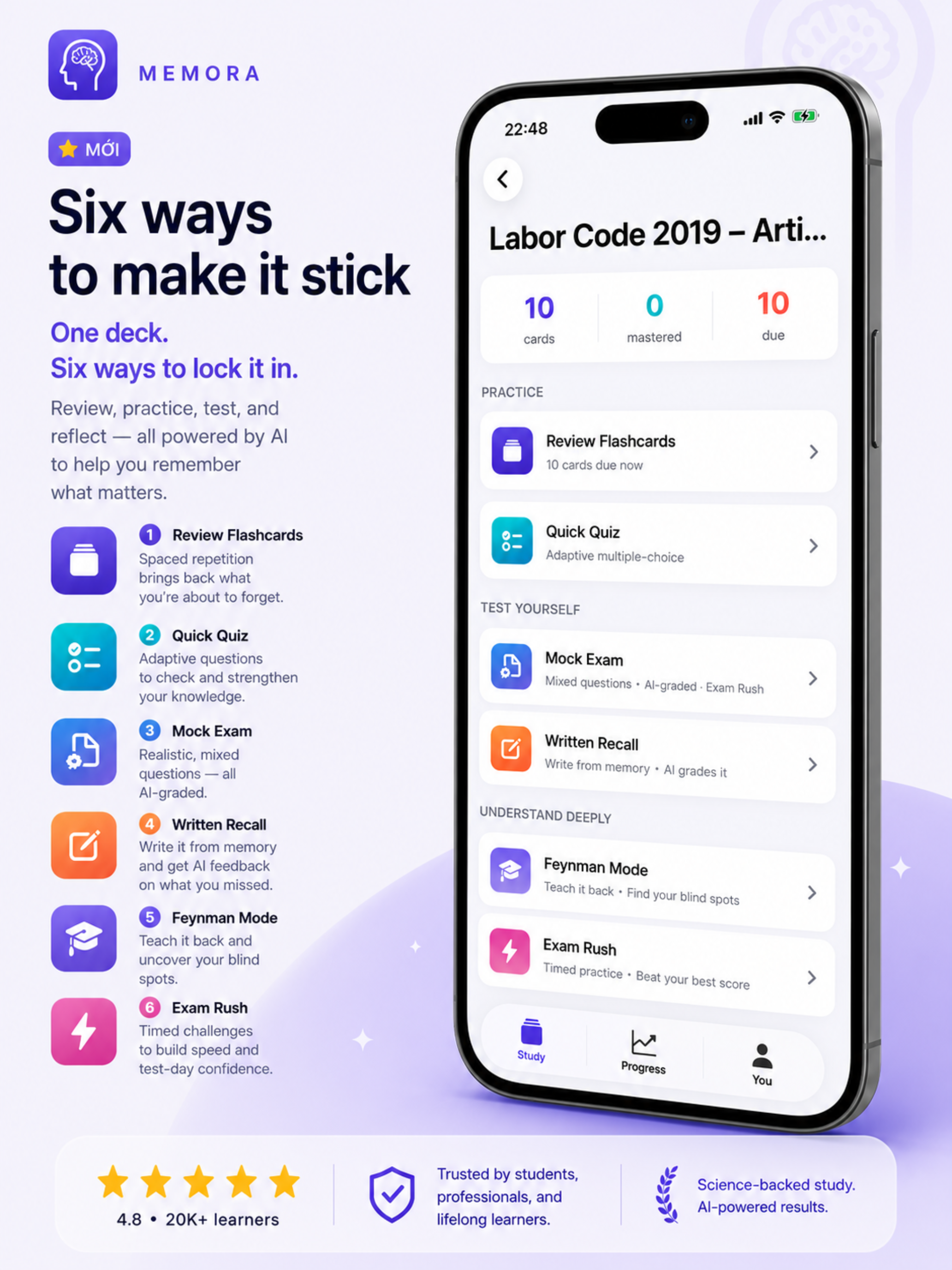 Memora: AI Flashcards & Quiz screenshot 14