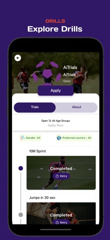 AiTrials iPhone screenshot