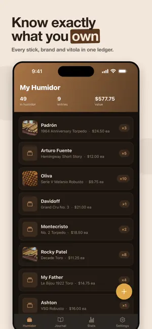 Humidor Ledger: Cigar Log screenshot 1