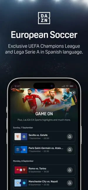 DAZN: Stream Live Sports iPhone screenshot 4